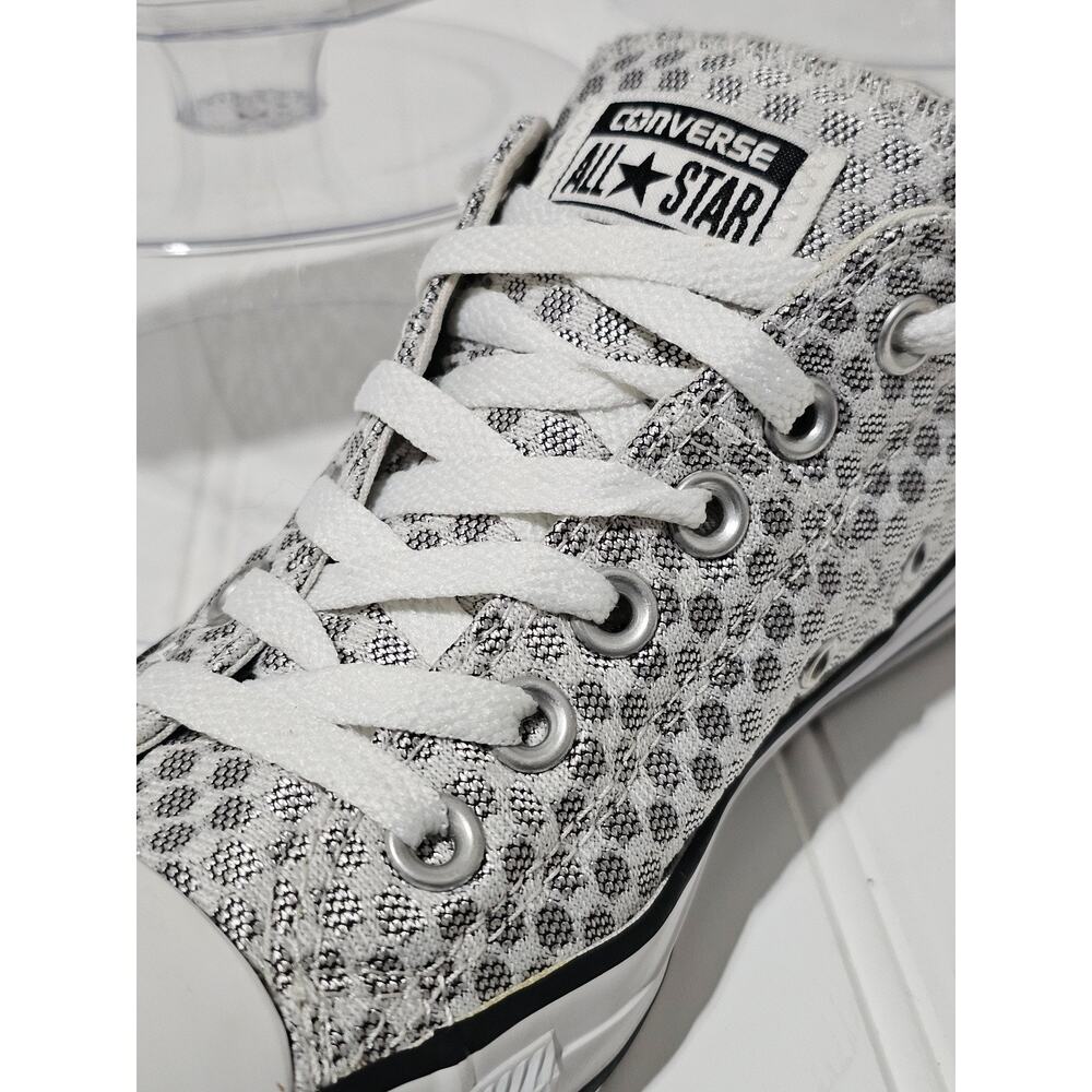 CONVERSE All star Chuck taylor OX womens Shoes Silver Size 8